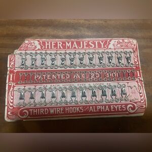 Vintage Her Majesty Third Wire Hooks and Alpha Eyes Seamstress Dress Unique